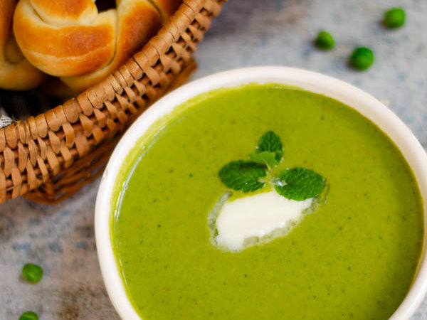 peas and mint soup